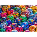 Enjoy-Puzzle-1464 Colorful Skulls