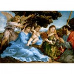 Enjoy-Puzzle-1536 Lorenzo Lotto - Madonna and Child with Saints Catherine and Thomas