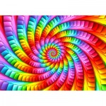 Enjoy-Puzzle-1635 Psychedelic Rainbow Spiral