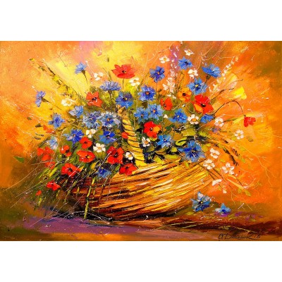 Enjoy-Puzzle-1687 Basket with Flowers