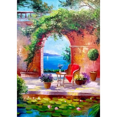 Enjoy-Puzzle-1838 Sea View Through the Arch
