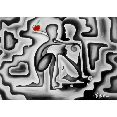 Enjoy-Puzzle-1850 Adam et Eve