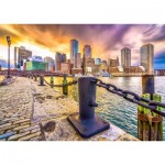 Enjoy-Puzzle-2079 Port de Boston au Crépuscule, États-Unis