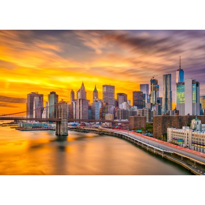 Enjoy-Puzzle-2081 L'horizon de la Ville de New York au Crépuscule