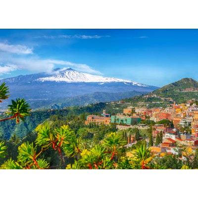 Enjoy-Puzzle-2087 Volcan Etna et Taormine, Sicile