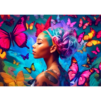Enjoy-Puzzle-2129 Reine des Papillons