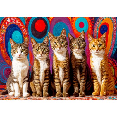 Enjoy-Puzzle-2131 Cinq Chats