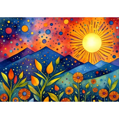 Enjoy-Puzzle-2134 Pluie au Coucher du Soleil