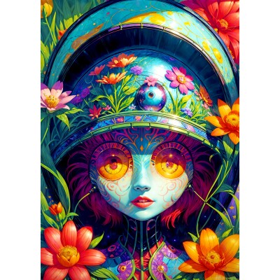 Enjoy-Puzzle-2157 Floral Warrior