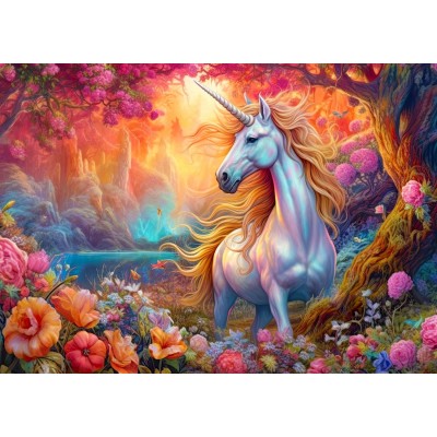 Enjoy-Puzzle-2185 Jolie Licorne Enchantée