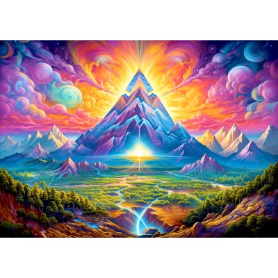 Enjoy-Puzzle-2230 Pyramides des bois