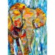 Éléphant coloré