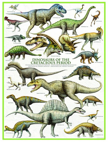 Eurographics-6000-0098 Les Dinosaures - Période du Crétacé