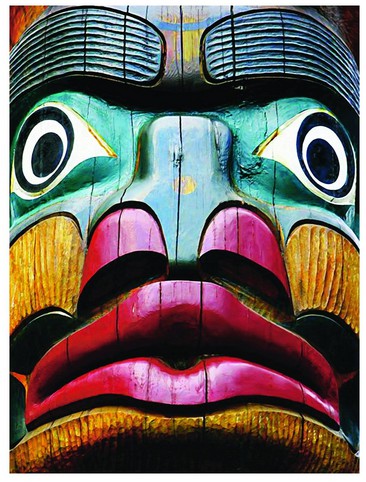 Eurographics-6000-0243 Totems Comox Valley, Campbell River, Colombie-Britannique