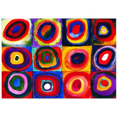 Eurographics-6000-1323 Kandinsky : Etude de couleurs de carrés
