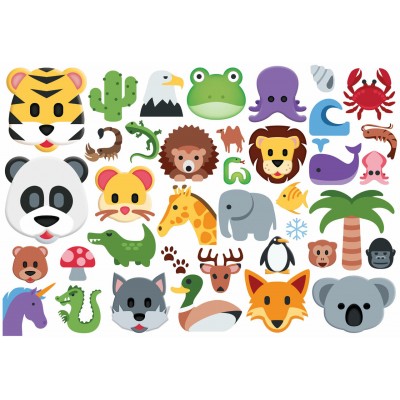 Eurographics-6100-5395 Pièces XXL - Emoji Wildlife Animals