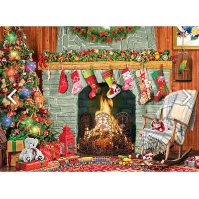 Eurographics-6500-5502 Pièces XXL - Christmas by the Fireplace