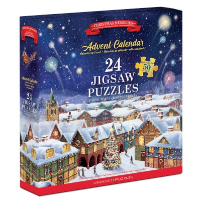 Eurographics-9924-5810 Calendrier de l'Avent - Souvenirs de Noël - 24 Puzzles