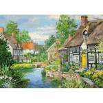 Jumbo-11289 2 Puzzles - Riverside Cottages