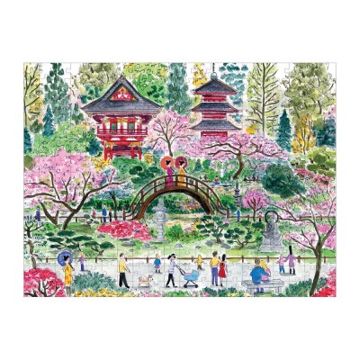 Galison-36269 Jardin de Thé Japonais - Puzzle 300 Pièces