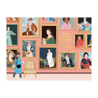Galison-36541 Musée de l'Histoire  - Puzzle Étincelant de 1000 Pièces