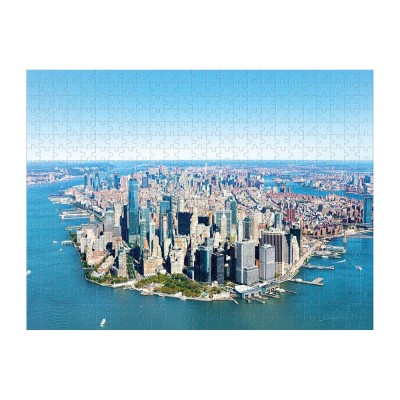 Galison-36632 New York City - Puzzle Double Face de 500 Pièces