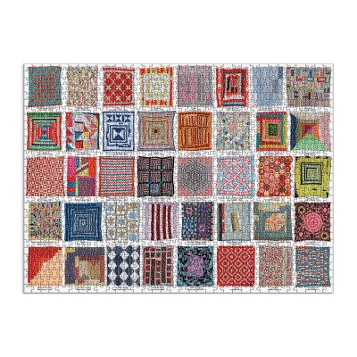 Galison-36966 Quilts de Gee's Bend - Puzzle 1000 Pièces