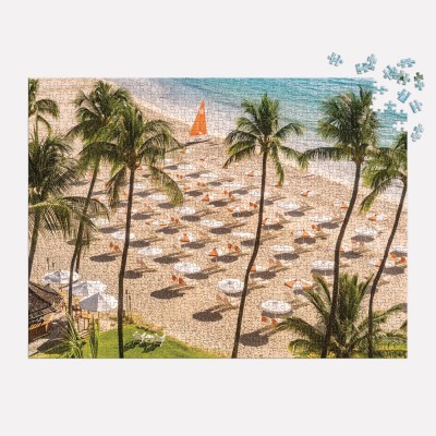 Galison-37626 Le Club de Plage - Puzzle 1000 Pièces