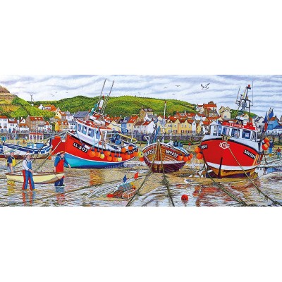 Gibsons-G4045 Roger Neil Turner - Seagulls at Staithes