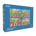 Gibsons-G5066 Puzzle 4 X 500 Pièces - Racines et Pousses