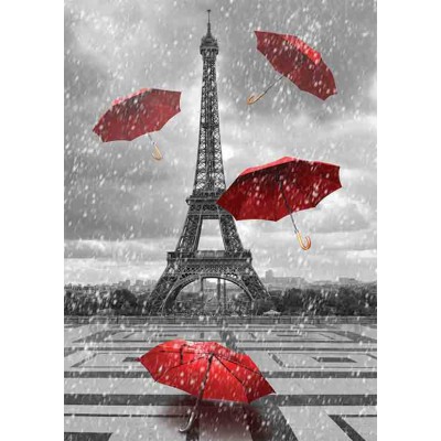 Gold-Puzzle-61383 La Tour Eiffel et les Parapluies Volants