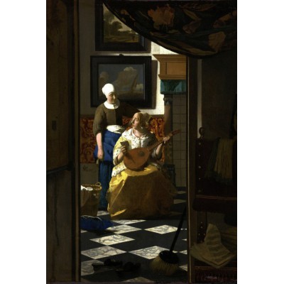 Grafika-F-30880 Vermeer Johannes : La lettre d'amour, 1669-1670
