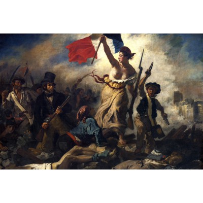 Grafika-F-30897 Delacroix Eugène : La Liberté Guidant le Peuple, 1830