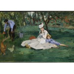 Grafika-F-30905 Edouard Manet : La Famille Monet dans leur Jardin à Argenteuil, 1874