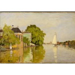Grafika-F-30943 Claude Monet: Maisons sur le Achterzaan, 1871