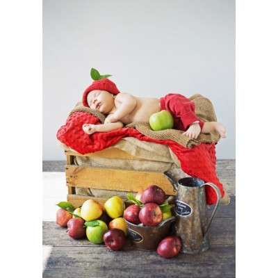 Grafika-F-31101 Konrad Bak: Baby and Apples
