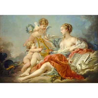 Grafika-F-31165 François Boucher : Allégorie de la musique, 1764