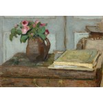 Grafika-F-31172 Edouard Vuillard : La palette de l'Artiste et un Vase avec des Roses, 1898