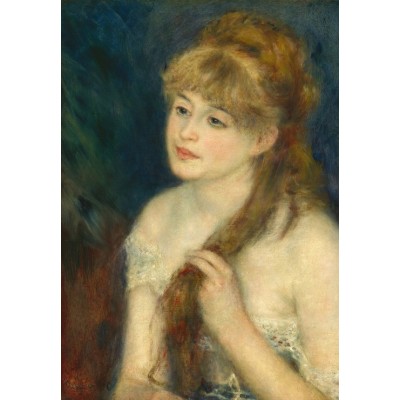 Grafika-F-31199 Auguste Renoir : Jeune Femme Tressant ses Cheveux, 1876