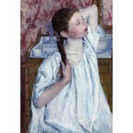 Grafika-F-31211 Mary Cassatt : Jeune Fille Coiffant ses Cheveux, 1886