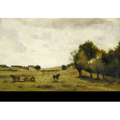Grafika-F-31220 Jean-Baptiste-Camille Corot : Vue près d'Epernon, 1850-1860