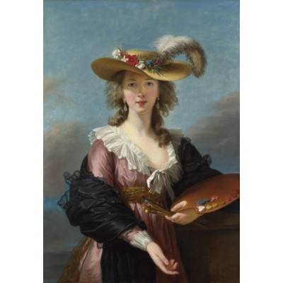 Grafika-F-31292 Elisabeth Vigée-Lebrun : Autoportrait au Chapeau de Paille, 1782