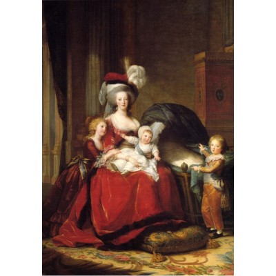 Grafika-F-31295 Louise-Élisabeth Vigee le Brun : Marie Antoinette et ses enfants, 1787
