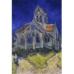 Grafika-F-31600 Vincent Van Gogh : L'église d'Auvers-sur-Oise, 1890