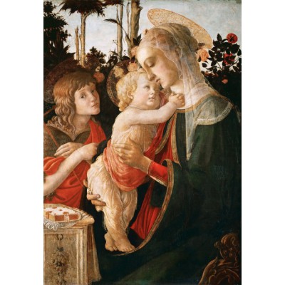 Grafika-F-31628 Sandro Botticelli: La Vierge à l'Enfant, le Jeune Saint Jean-Baptiste, 1470-1475