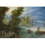 Grafika-F-31718 Jan Brueghel - River Landscape, 1607