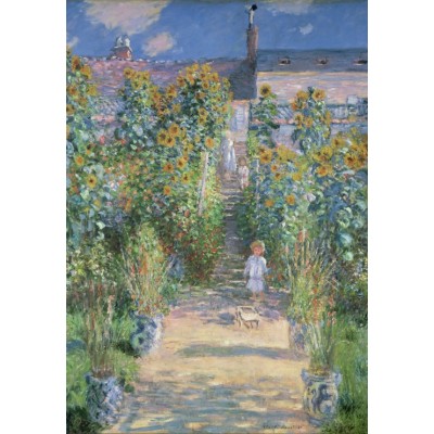 Grafika-F-31832 Claude Monet - Le Jardin de l'Artiste à Vétheuil, 1880