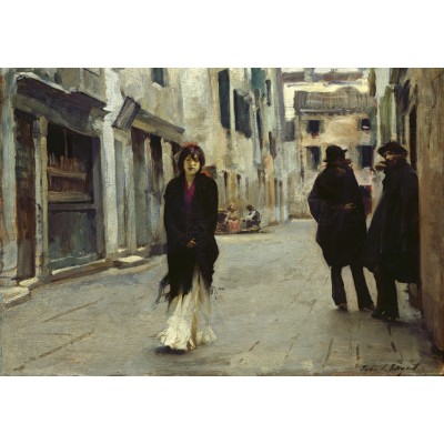 Grafika-F-32095 John Singer Sargent : Rue à Venise, 1882