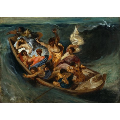 Grafika-Kids-00292 Pièces Magnétiques - Delacroix Eugène : Christ sur la Mer de Galilée, 1841