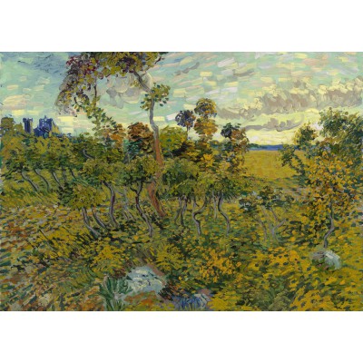 Grafika-Kids-00426 Pièces Magnétiques - Van Gogh Vincent : Coucher de Soleil à Montmajour, 1888
